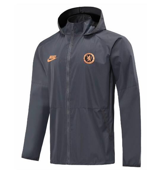 Chelsea Grey Hoodie Windbreaker Jacket 2020/21